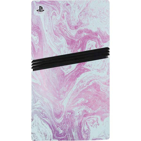 Blue and Purple Marble PS5 Pro Disk Console Skin