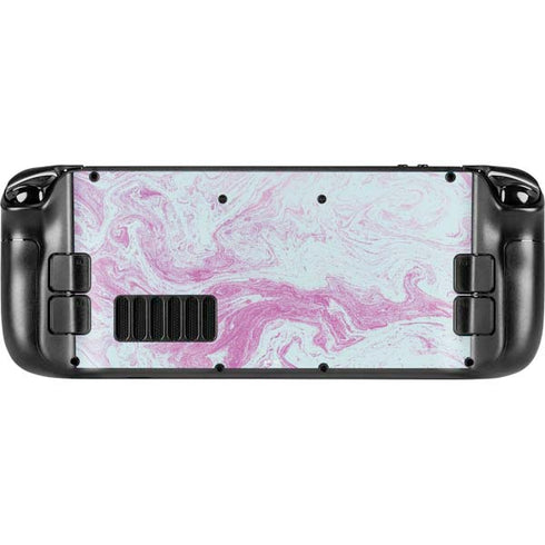 Blue and Purple Marble Steam Deck Handheld Gaming Computer Skin