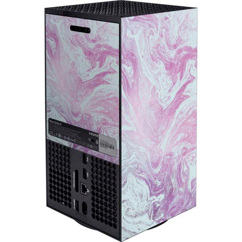 Blue and Purple Marble Xbox Series X Bundle Skin