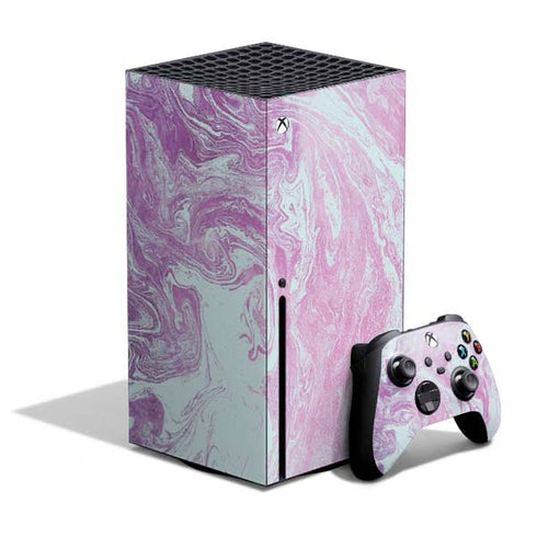 Blue and Purple Marble Xbox Series X Skins