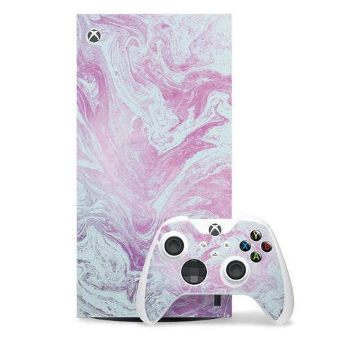 Blue and Purple Marble Xbox Series X Skins