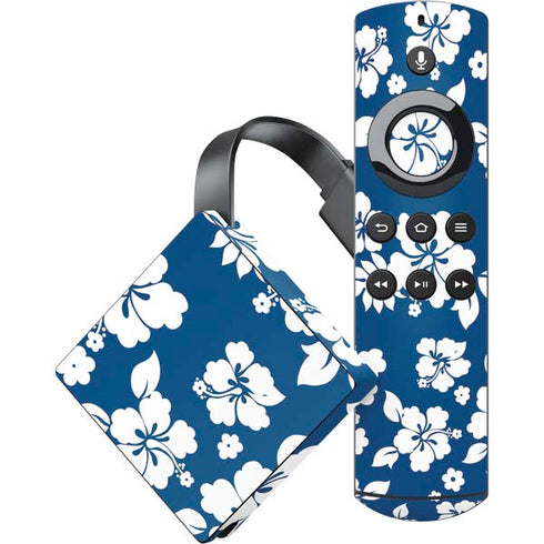 Blue and White Amazon Fire TV Skin