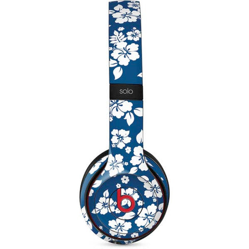 Blue and White Beats Solo 3 Wireless Skin