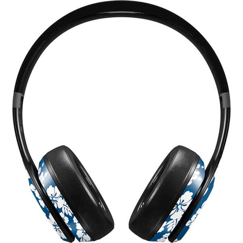 Blue and White Beats Solo 4 Wireless Headphones Skin