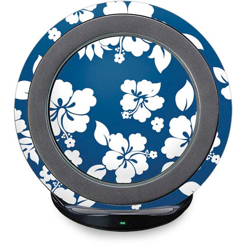 Blue and White Fast Charge Wireless Charging Stand Skin