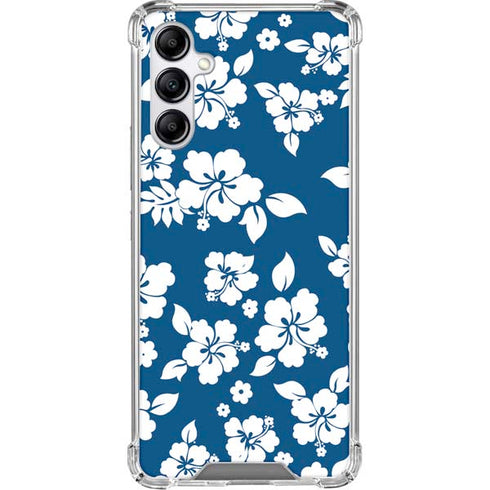 Blue and White Gabb Phone 4 Clear Case