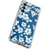 Blue and White Galaxy A16 5G Clear Case