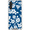 Blue and White Galaxy A17 Clear Case