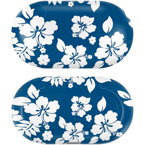 Blue and White Galaxy Buds Plus Skin