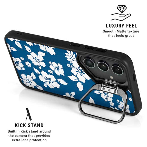 Blue and White Galaxy S25 Kickstand Case