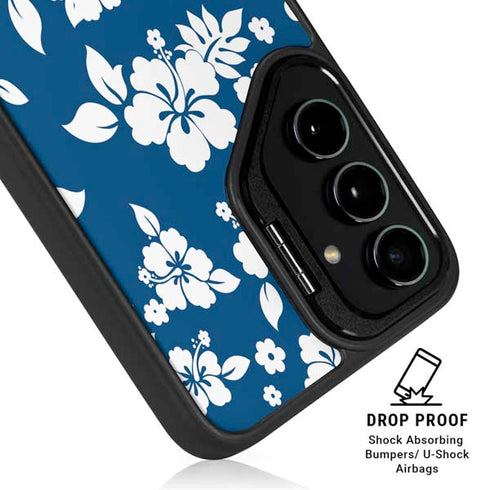Blue and White Galaxy S25 Kickstand Case