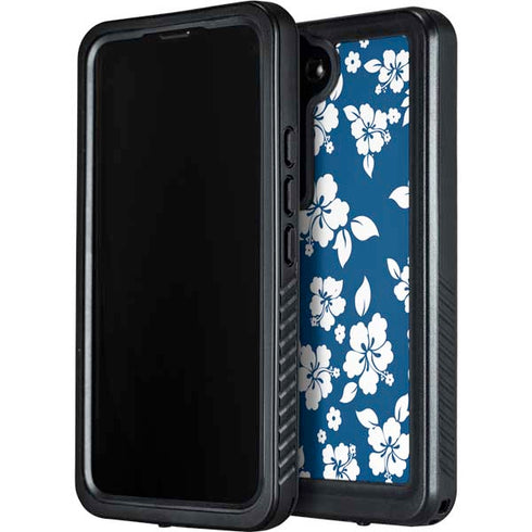 Blue and White Galaxy S24 Plus Waterproof Case