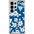 Blue and White Galaxy S25 Ultra Clear Case