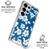Blue and White Galaxy S25 Ultra Clear Case