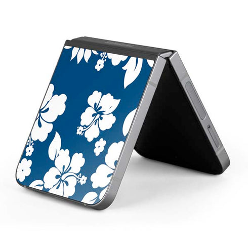 Blue and White Galaxy Z Flip6 Skin