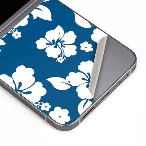 Blue and White Galaxy Z Flip6 Skin