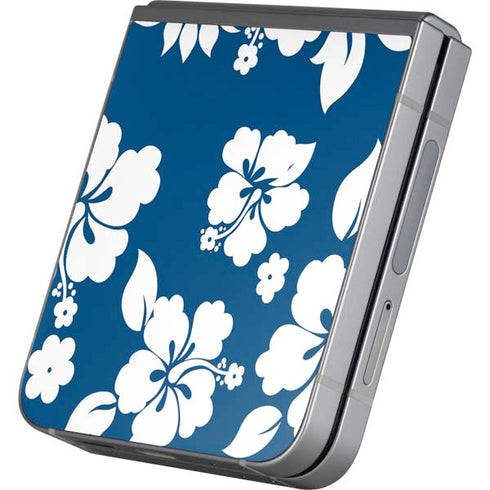 Blue and White Galaxy Z Flip6 Skin