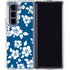 Blue and White Galaxy Z Fold5 5G Clear Case