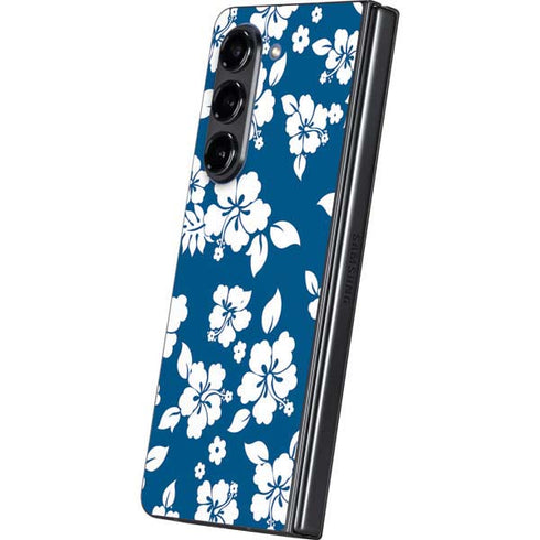 Blue and White Galaxy Z Fold5 5G Skin