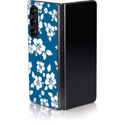 Blue and White Galaxy Z Fold5 5G Skin
