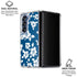 Blue and White Galaxy Z Fold7 Clear Case