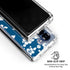 Blue and White Galaxy Z Fold7 Clear Case