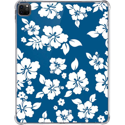 Blue and White iPad Pro 11in (2024) Clear Case