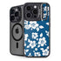 Blue and White iPhone 14 Pro Kickstand Case