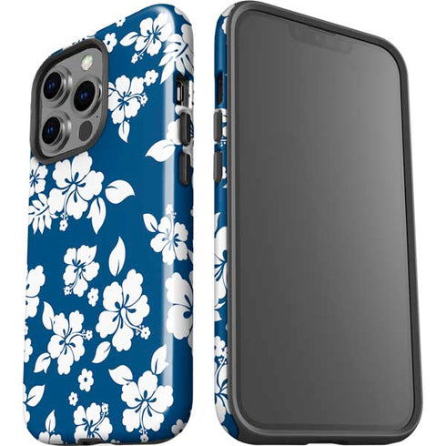 Blue and White iPhone 15 Pro Impact Case