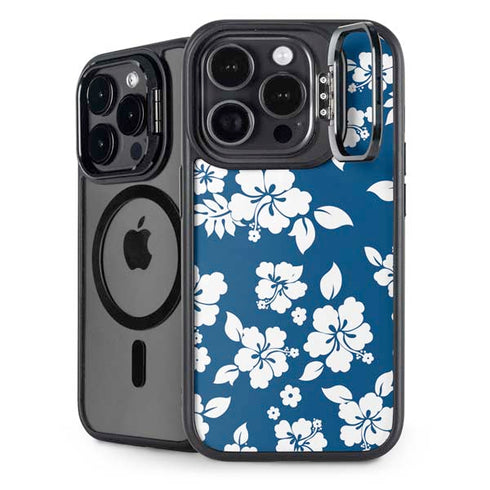 Blue and White iPhone 15 Pro Max Kickstand Case