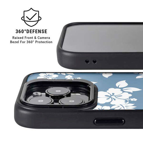 Blue and White iPhone 15 Pro Max Kickstand Case