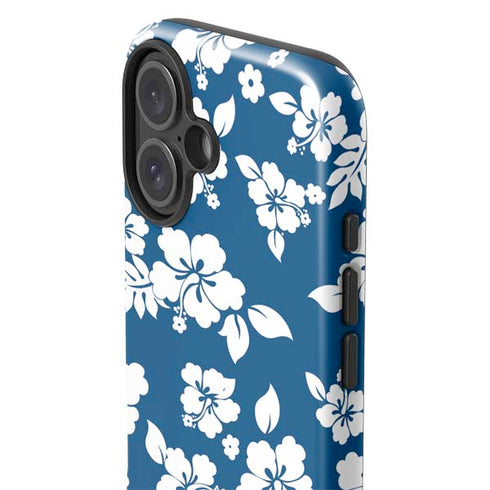 Blue and White iPhone 16 Impact Case