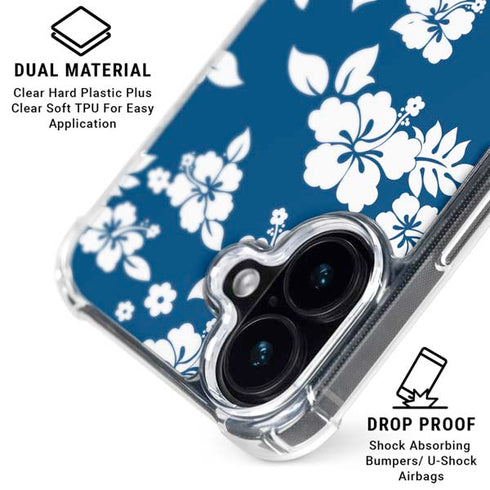 Blue and White iPhone 16 MagSafe Case