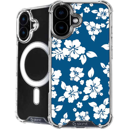 Blue and White iPhone 16 Plus MagSafe Case