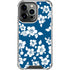 Blue and White iPhone 16 Pro Clear Case