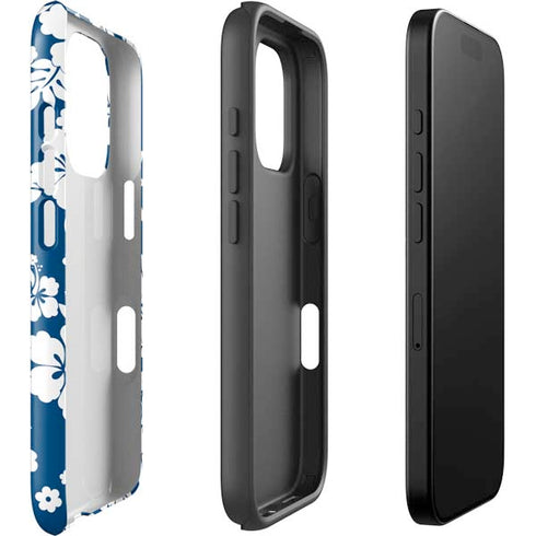 Blue and White iPhone 16 Pro Impact Case