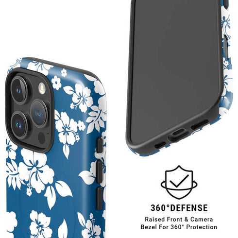 Blue and White iPhone 16 Pro Magsafe Impact Case
