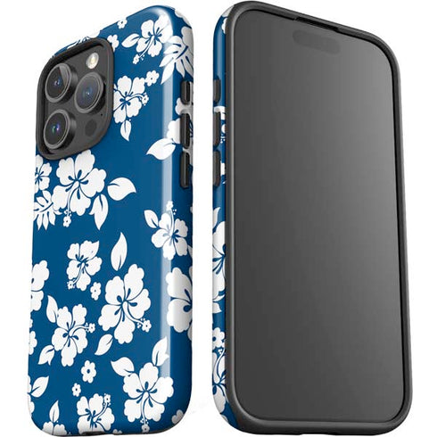 Blue and White iPhone 16 Pro Max Impact Case
