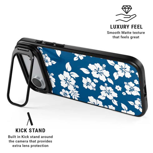 Blue and White iPhone 17 Air Kickstand Case