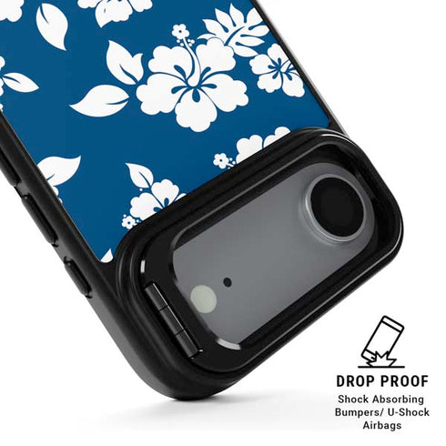 Blue and White iPhone 17 Air Kickstand Case