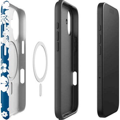 Blue and White iPhone 17 Magsafe Impact Case