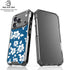 Blue and White iPhone 17 Pro Max Clear Case
