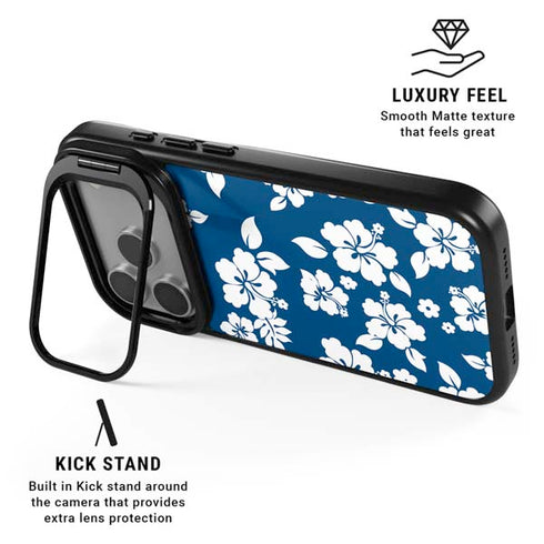 Blue and White iPhone 17 Pro Max Kickstand Case