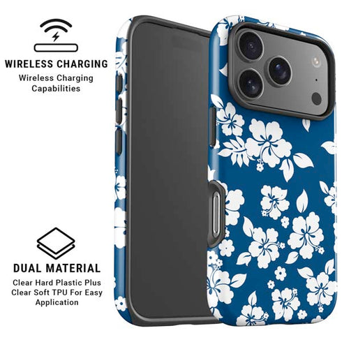 Blue and White iPhone 17 Pro Max Magsafe Impact Case