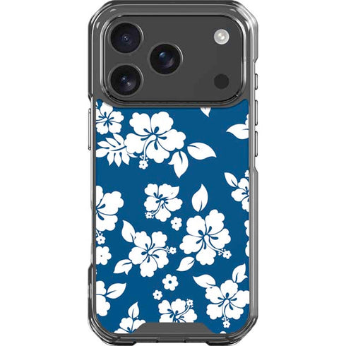 Blue and White iPhone 18 Pro Clear Case