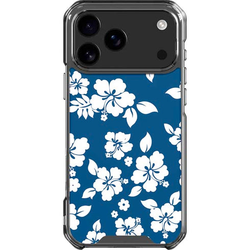Blue and White iPhone 18 Pro Max Clear Case
