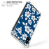 Blue and White iPhone X/XS Clear Case