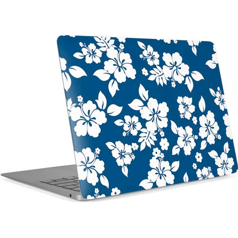 Blue and White Apple MacBook Air Skin