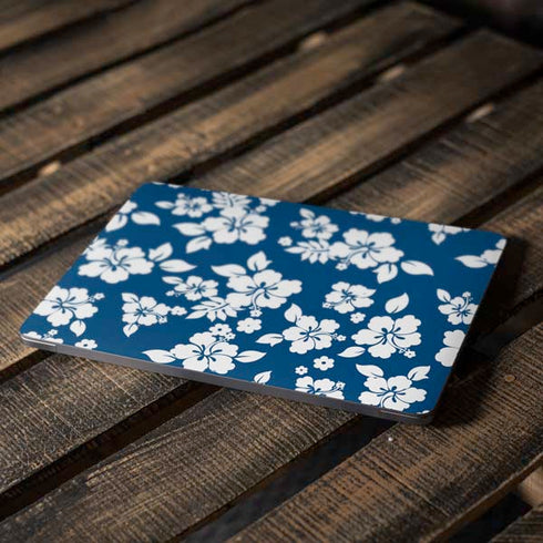 Blue and White Apple MacBook Air Skin