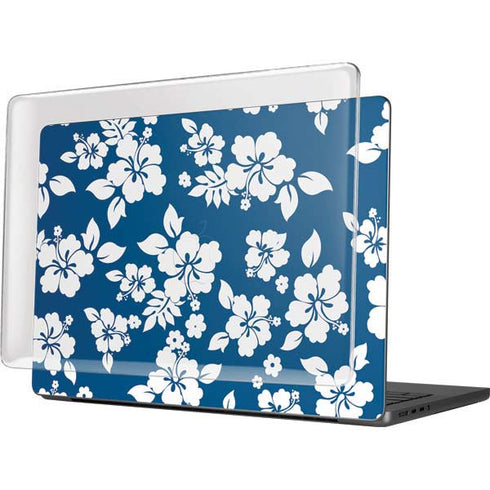 Blue and White MacBook Pro 14in (2021-24) Case plus Skin